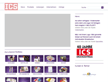Tablet Screenshot of ics-druck.de